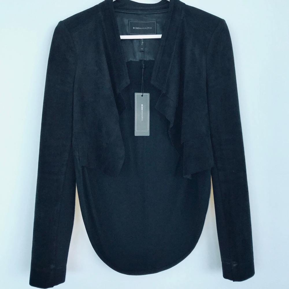 BCBG Norton Jacket, Faux Suede, Crop w/Long Back